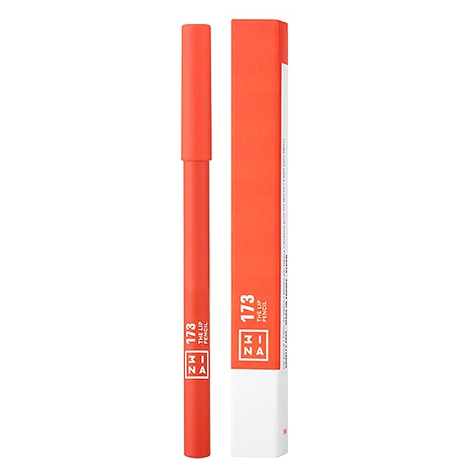 3INA The Automatic Lip Pencil – Waterproof Lip Liner Pencil with Built-In Sharpener – Smudge-Proof, Pigmented, 10 Hour Long Wear Liner - 173-0.01 oz