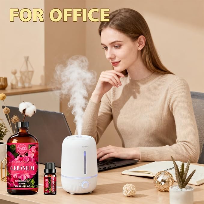 Peppermint Essential Oil-YIARIS Peppermint Essential Oil with Glass Dropper-4.33 Fl Oz,Prue and Natural Fragrance Oil for Aroma Diffuser,Skincare,Cleaning,Massage,Yoga,DIY Candle,DIY Soap