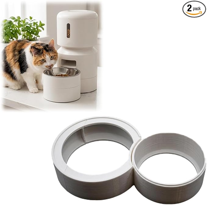 Elevation Stand Compatible with PetLibro Automatic Cat Feeder, 2.5 Inch Height Riser for Pet Food Dispenser, Raised Base for Cat Feeder,White