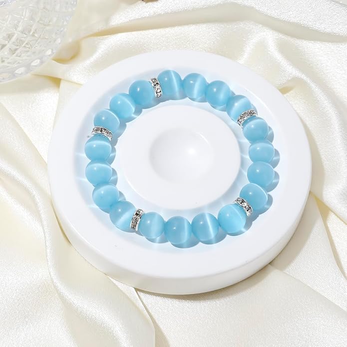 Healing Bracelet For Women Anxiety Crystal Bracelet Chakra Beaded Bracelets Rose Quartz Crystals And Healing Stones Yoga Bead Bracelet Calming Stretch Bracelet Stress Relief Gifts For Women