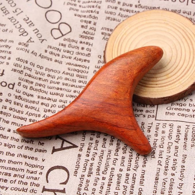 2Pcs Thai Reflexology Master Hand Foot Stress Reliever Ergonomic Wing Massager Wooden SPA Therapy Tool Vibrant Massage Tools Wooden Crafts