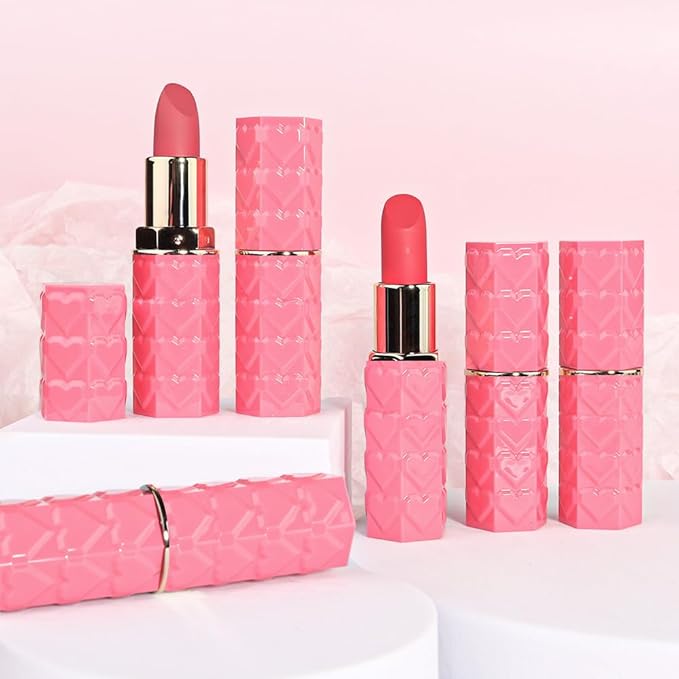 evpct 3Pcs Nude Pink Beige Rose Mauve Matte Lipstick Pack Sets for Women Silky Velvet Lipstick Matte Long Lasting Smudge Proof Lipstick Lip Stain Makeup Set Kit matte lipstick 24 hours original 03