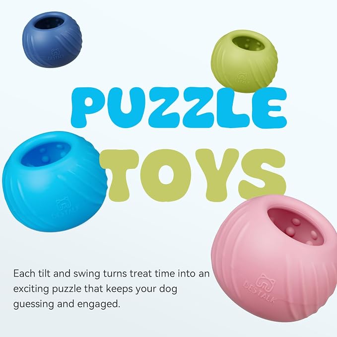 Long-Lasting Dog Lick Toy, Wobbly Dog Enrichment Lick Bowl to Keep Dogs Busy, Interactive Stuffable Dog Treat Feeder for Boredom, Silicone Treat Dispensing Chew Toy(Pink,L)
