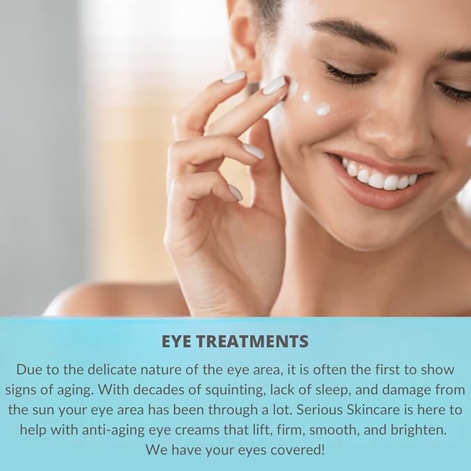 Serious Skincare - Eyetality PM Eye Night Cream with Resveratrol - Keratin & Lash Boosting Peptides for Thicker, Longer Lashes - Antioxidant-Rich to Treat Under Eye Signs of Aging 0.5 FL.Oz.