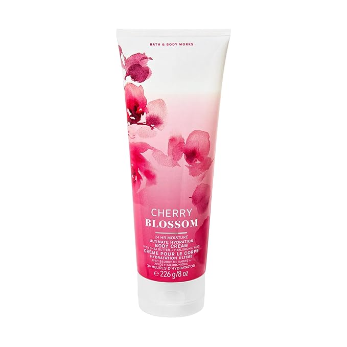 Bath & Body Works Ultimate Hydration Body Cream Gift Set For Women, 8 Fl Oz (8 Fl Oz Pack of 1, Cherry Blossom)