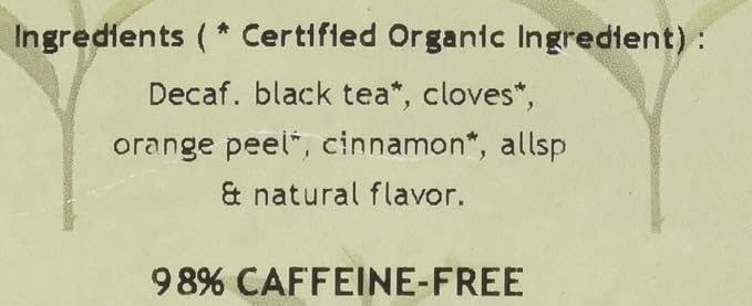 Davidson's Organics, Decaffeinated Spiced Peach, Loose Leaf Tea, 16-Ounce Bag