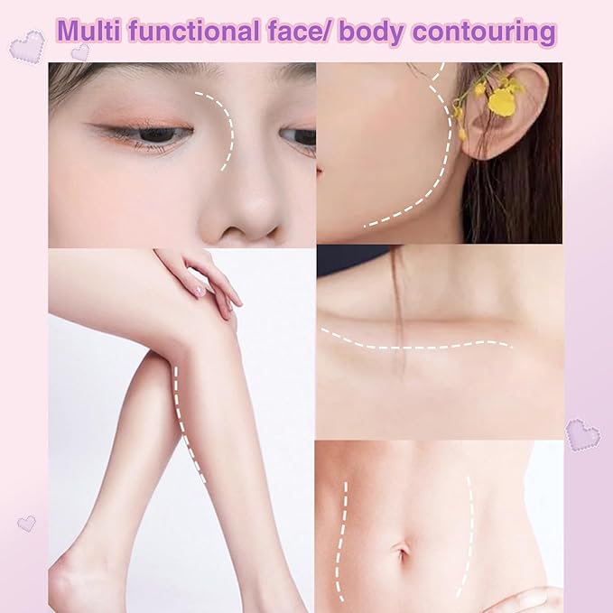 Face Highlighter Contour Shading Palette Sculpting Long-lasting Pressed Powder Smooth Matte Shimmer Finish Makeup for Cool Toned Skin