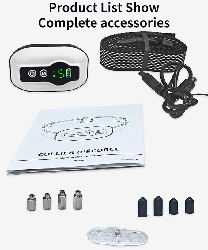 Dog Bark Collar,Rechargeable Smart Barking Collar, Anti Barking Training Collar with Sensitivity Beep Vibration Shock, Bark Shock Collar for Large Medium Small Dogs