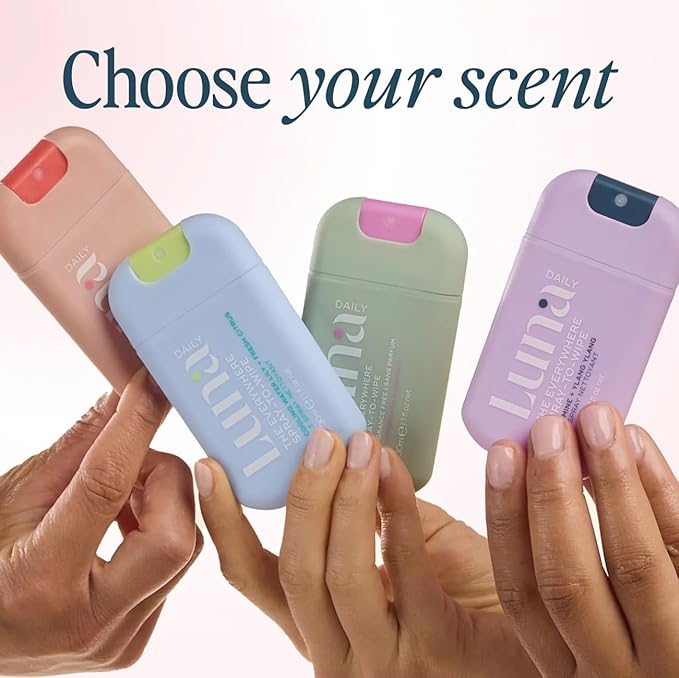 Luna Daily Body Cleansing Spray | Hydrating pH-Balanced Feminine & Body Mist | Gentle & Moisturizing for Intimate Hygiene, Underarms & Private Parts | Travel Essential for Women, Gym & Daily Care,30ml