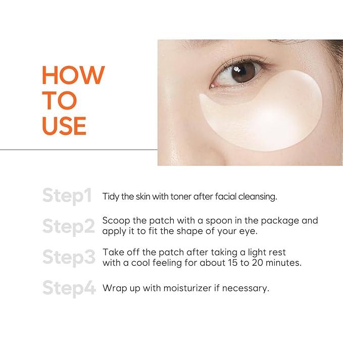 Petitfee Collagen & CoQ10 Hydrogel Eye Patch 60ea - Collagen Under Eye Mask for Intense Hydration, Skin Elasticity, CoenzymeQ10, Aloe Vera, Green Tea Extract for Puffy Eyes and Dark Circles