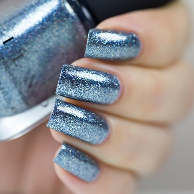 ILNP Arctic Lights - Icy Blue Holographic Metallic Nail Polish