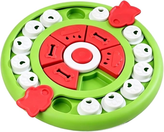 Pet Puzzle Feeder Interactive Dog Toy Slow Feeder Bowl Treat Dispenser