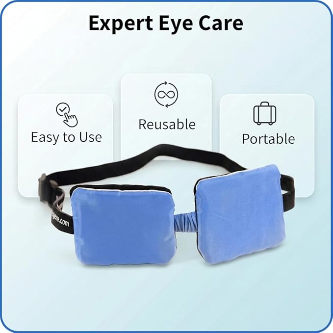 EyeGiene Insta-Warmth System Eye Mask, Heated Dry Eye Mask, Multi-Use Heat Treatment for Dryness, Fatigue, Styes, Blepharitis, Medical Device, Travel Accessories