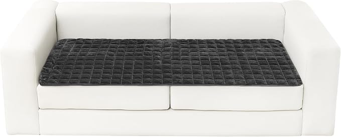 Allisandro Waterproof Dog Blanket,Thick and Non Slip Dog Bed Sofa Cover Pet Mat for Couch Sofa Bed Furniture & Small, Medium, Large Dogs, Grey, 32 x 73 Inches