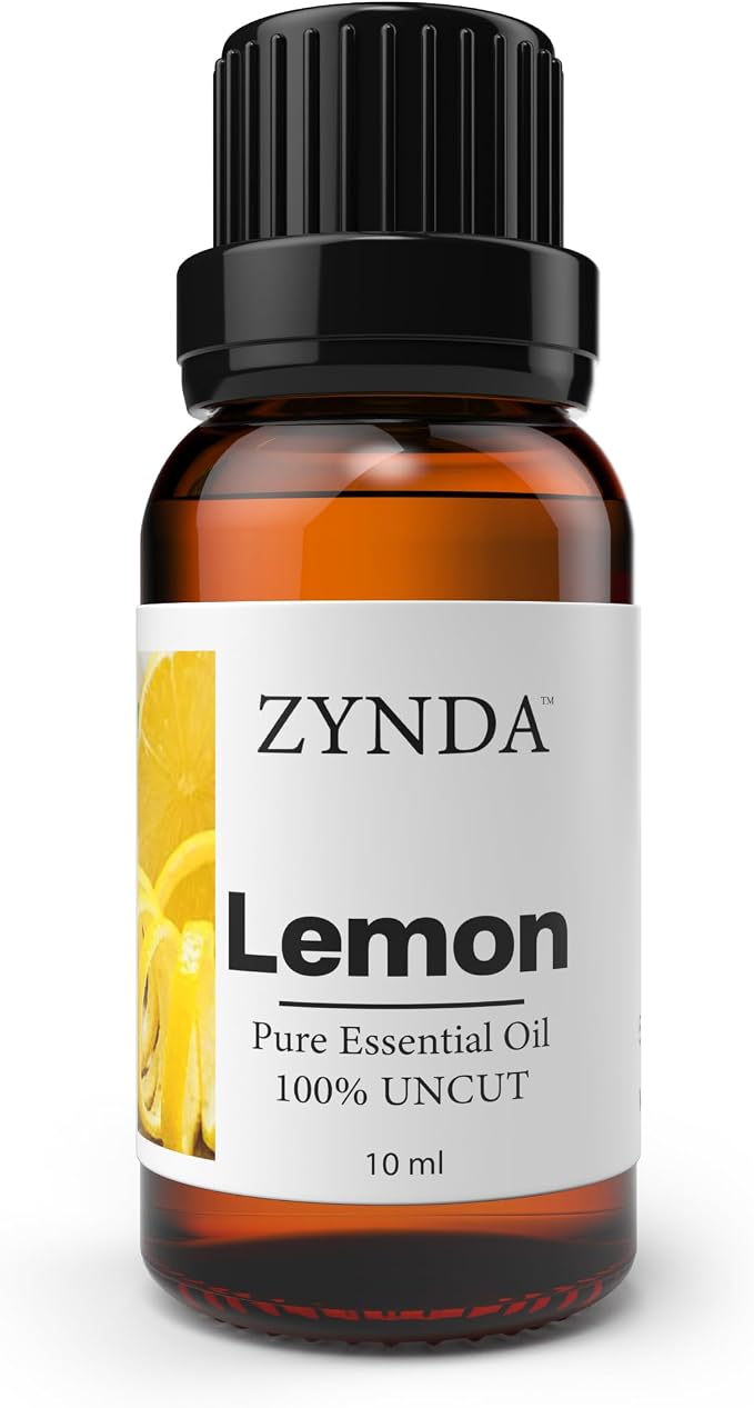 Lemon Essential Oil Pure & Natural – Organic Lemon Oil for Skin, Diffuser, Hair & Aromatherapy, Premium Essential Oils Lemons Extract, Fresh Citrus Oil for Home, Massage & Skincare – 10ml