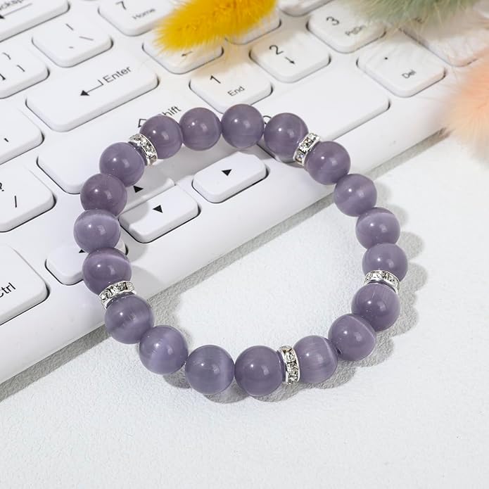 Healing Bracelet For Women Anxiety Crystal Bracelet Chakra Beaded Bracelets Rose Quartz Crystals And Healing Stones Yoga Bead Bracelet Calming Stretch Bracelet Stress Relief Gifts For Women