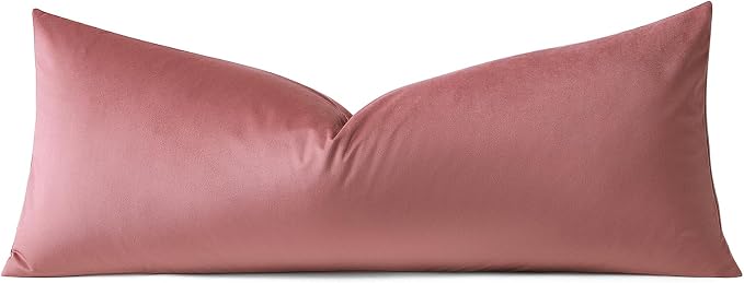 Artscope Luxury Velvet Lumbar Pillow Cover Super Soft Decorative Rectangle Throw Pillow Covers Case Cushion Covers for Sofa Couch Bedroom Car Decor 14x36 Inch Jam