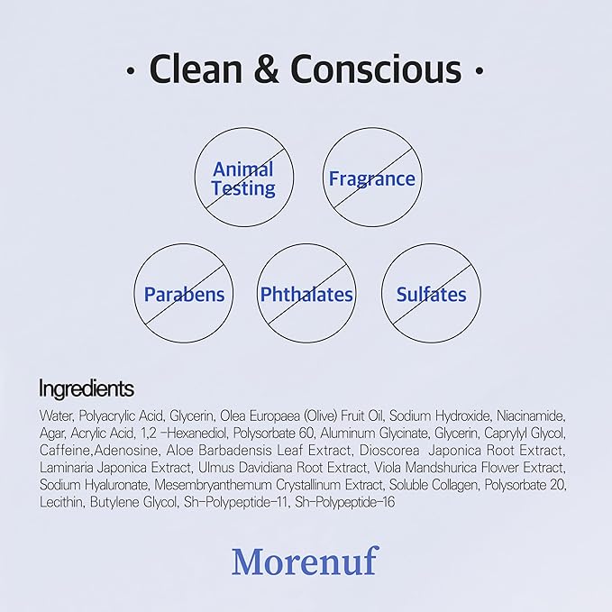 Hydrogel Collagen Real Cool 6 Pairs of Eye Patches & Hydrating Roll-On Serum Set for Dark Circles and Puffiness - Hyaluronic Acid and Caffeine Eye Serum Korean