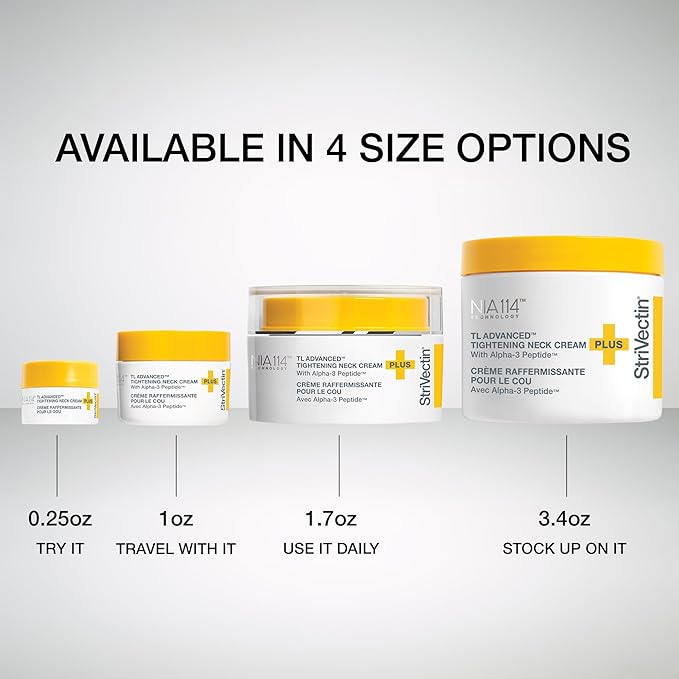 StriVectin Tighten and Lift Advanced Neck Cream PLUS with Alpha-3 Peptides for Neck and Décolleté, Smoothing Look of Wrinkles and Fine Lines, Improves Crepey Skin and Vertical Lines, 1.7 Ounce