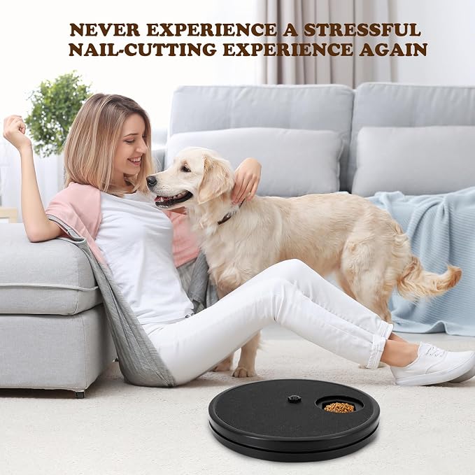 Dog Nail Scratch Board - 3 in 1 Dog Scratch Pad for Nails with Treat Box | Scratch Board for Dogs,Stress-Free Dog Nail File Toy,Puzzle Dog Scratch Pad,Shorten Dogās Side Nail Easier+Replacement Pads