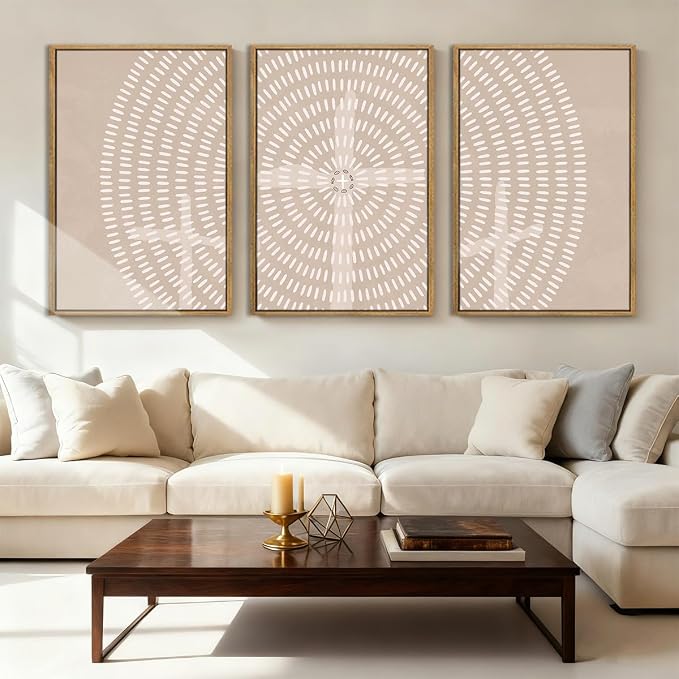 Framed Jesus Wall Art Jesus Feeds The 5000 Canvas Wall Art Christian Paintings Neutral Painting Artwork for Living Room Bedroom Office 16x24 Inch Set of 3