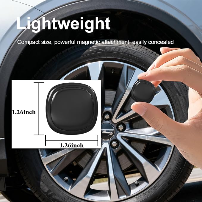 GPS Tracker for Vehicles, GPS Portable Magnetic Car GPS Tracking | Wide-Area Location GPS Tracker for Kids, Dogs, No Subscription Required/No Monthly Fee/No SIM Card Required