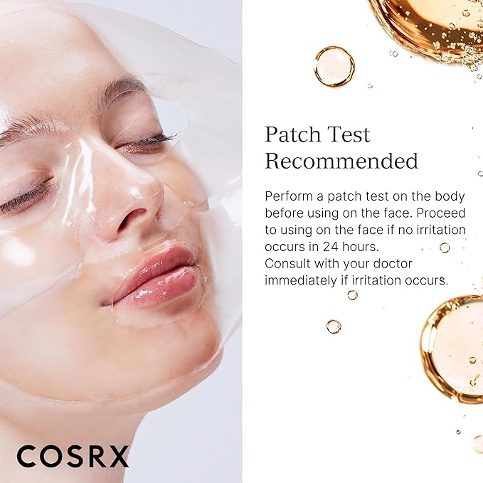 COSRX The Alpha-Arbutin Discoloration Care Hydrogel Face Masks Skincare 1 EA, Collagen Face Mask, Travel Essentials, Overnight Face Mask, Korean SkinCare