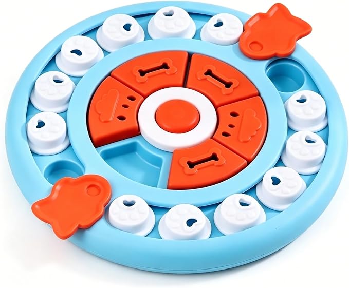 Pet Puzzle Feeder Interactive Dog Toy Slow Feeder Bowl Treat Dispenser