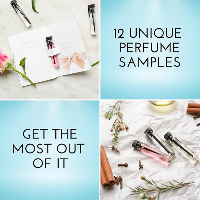 Tradeberry High End Designer Perfume Sample Set for Women - Pack of 12 Perfume Samples for Women