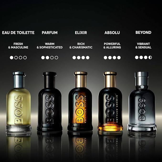 Hugo Boss Bottled Parfum – Woody Ambery Men's Cologne – With Notes of Leather, Orris & Wood – Long Lasting Fragrance