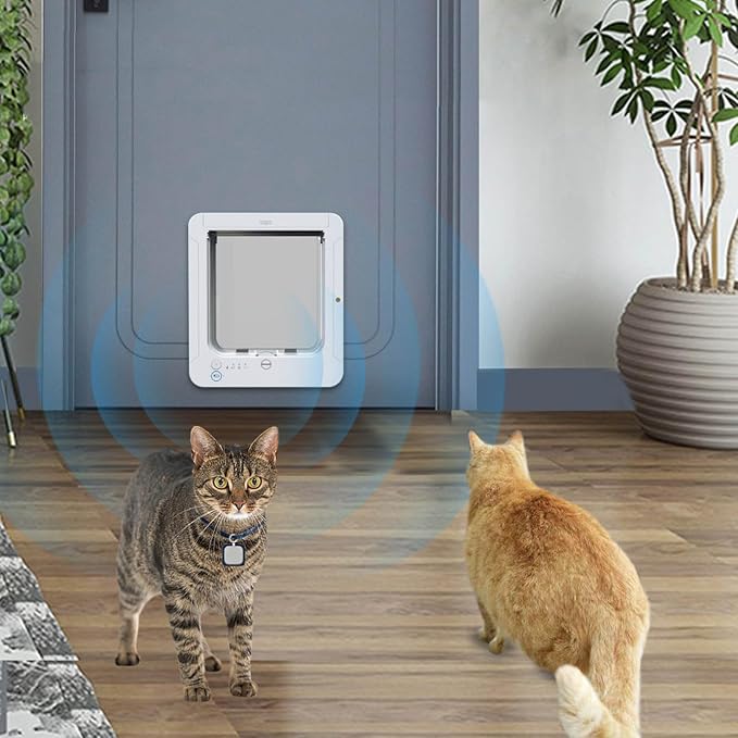 Frid Smart Door with Detection for Indoor Outdoor Pets Continued Metal Pet Door Easy Installation Modern Design Metal