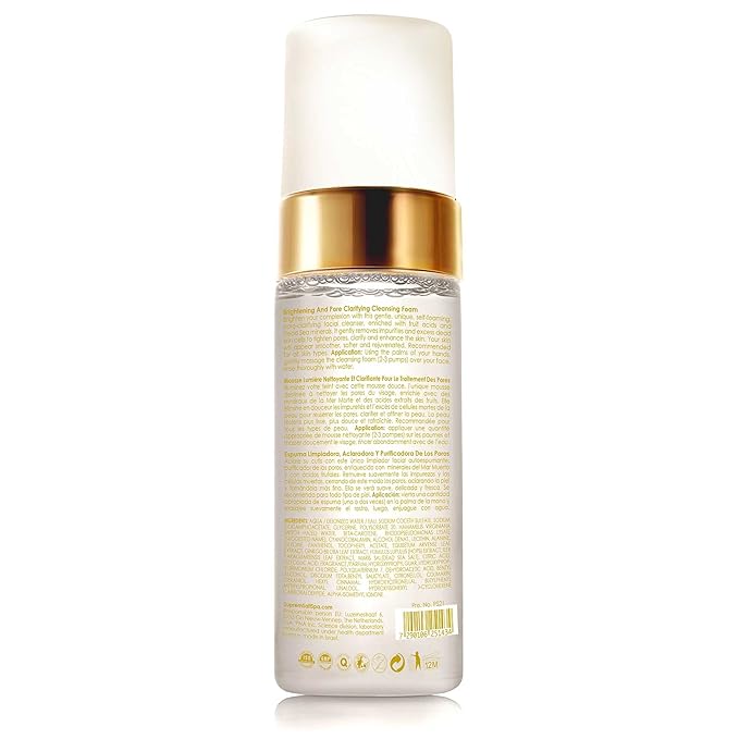 Premier Dead Sea Supreme Brightening & Pore Clarifying Cleansing Foam 5.1 Fl oz