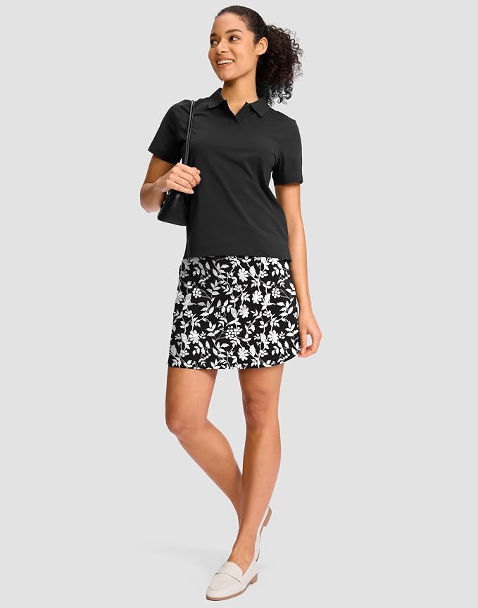 G Gradual 16"/18" Skorts for Women Golf Skirt with 2 Pockets Summer Casual | Built-In Shorts, High Waist, Soft 4-Way Stretch, Breathable Mesh Liner, Tennis Pickleball Athletic Wear, Easy To Match