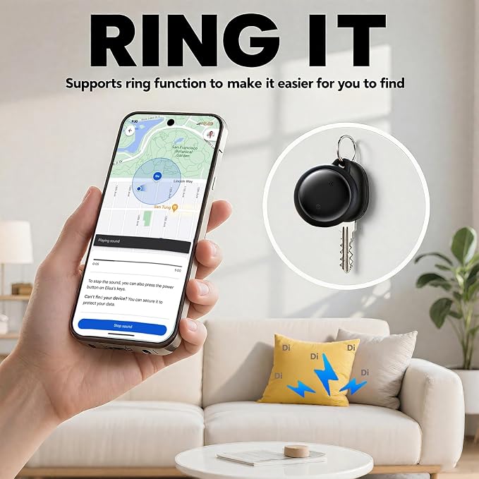 Cat Tracker with Collar (Android Only), GPS Tracker for Cats - No Monthly Fee | Waterproof | Real-Time Tracking | 365-Day Battery Life, Smart Item Locator for Pets, Cat Anti-Lost Device
