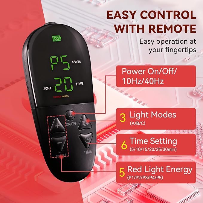 Extra Large Red Light Therapy Mat, High-Density LEDs Full Body Red Light Therapy, 660nm & 850nm Dual Wavelengths, Foldable Red Light Therapy Blanket with Timer, 76.8" x 33.4"