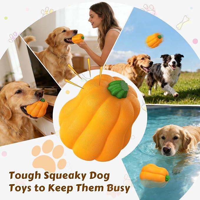 Tough Dog Chew Toys Indestructible Squeaky Toys for Aggressive Chewers Outdoor Swimming Interactive Tough Chew Toys for Medium and Large Dogs