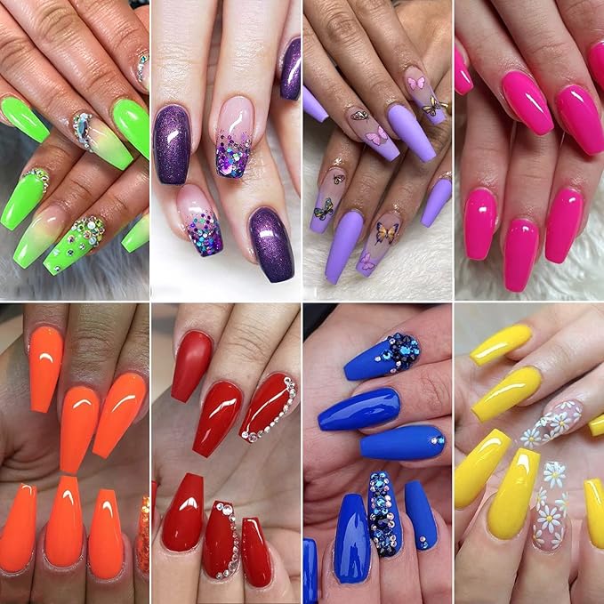 AZUREBEAUTY Nail Polish Set 4 Colors Fall Winter Brown Pink Glitter Nail Polish Quick Dry Natural Nail Lacquer Fingernail Kit with Top Coat DIY