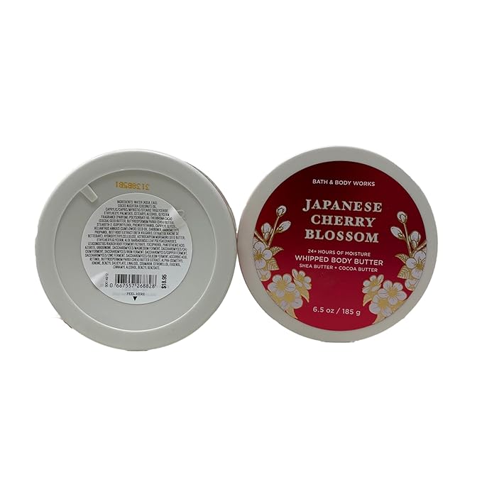 Bath & Body Works Japanese Cherry Blossom Whipped Body Butter - 6.5 oz / 185 g (Japanese Cherry Blossom)