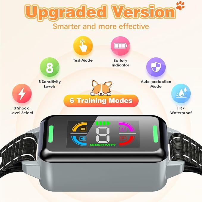 Smart Automatic Anti Bark Collars for Large Small Dogs 15-110lbs