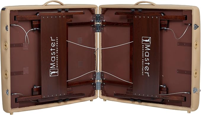 Master Massage 30" Del Ray Pro Portable Table Package (Cream, Standard with Ambient Lighting System)