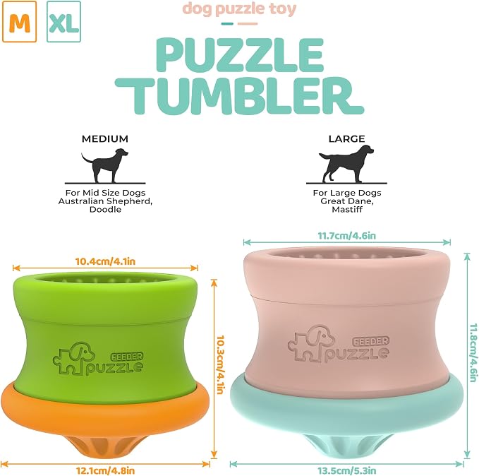 Puzzle Feeder Dog Puzzle Toys, Interactive Dog Toys to Keep Them Busy,Detachable Dog Enrichment Toys Easy to Clean, Dog Toys for Large and XL Dogs