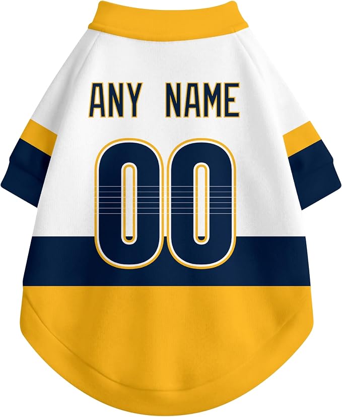 Nashville Dog Clothes Personalized Pet T Shirt for Dogs Gift | Custom Name Number Jersey Style Pet Shirt for Dog
