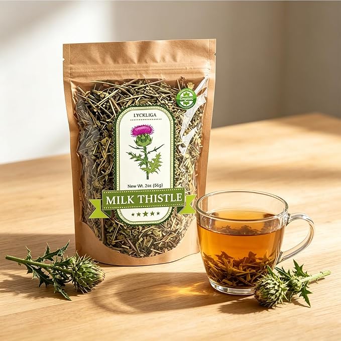 Milk Thistle Loose Tea, Cardo Mariano, 56g / 2 oz, Caffeine-Free, No Additives, No Preservatives