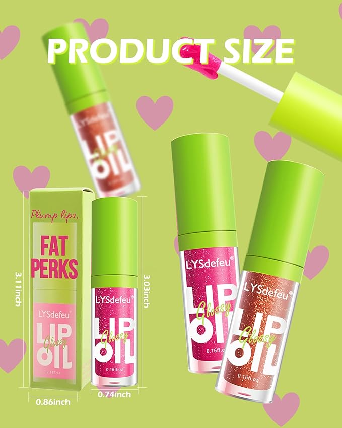 Lip Oil Lip Glaze-1Pcs Hydrating Red Lip Glow Oil,Shiny Transparent Tint Lip Gloss Plumping,Long Lasting Non-sticky Clear Glow Reviver Lip Care Oil, Christmas Makeup Gift for Women Girl-05#