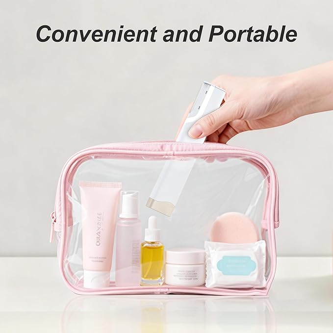 Sonic Smooth Dermaplane for Women Face, 2 in 1 Facial Exfoliation & Peach Fuzz Removal, 3-Speed Rechargeable Dermaplane Razor with LED Light and 13 Refill Dermablades, S