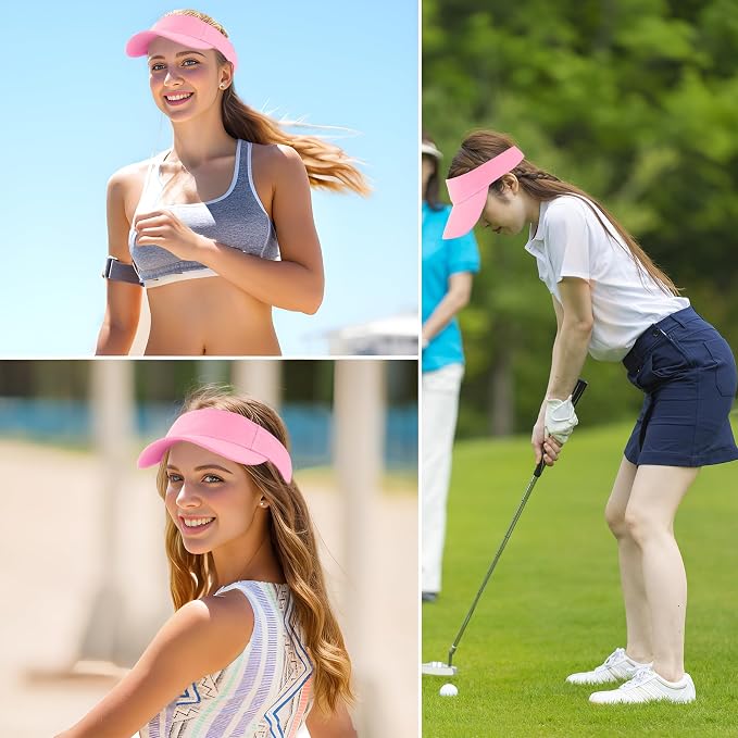 Marrywindix 1 Piece of Sport Wear Athletic Visor Sun Sports Visor Hat Visor Adjustable Cap for Women and Men