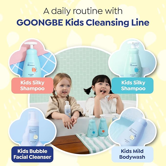 GOONGBE Kids Detangling Conditioner – Silicone-Free Softening for Frizzy Tangle-Prone Hair – Lightweight Non-Greasy with Triple Oil Complex (Macadamia, Sunflower, Oat), Allergen-Free 6.76 fl oz