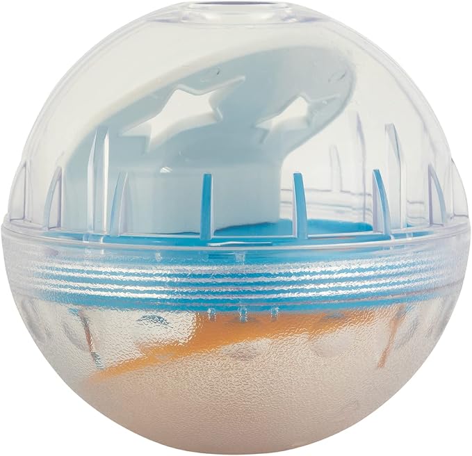 Pet Zone IQ Treat Ball, Interactive Dog Dispenser Toy, 4 Inch Slow Feeder | Mental stimulation for pups, fill with snacks to extend eating time and keep them busy, engaged and entertained at home daily