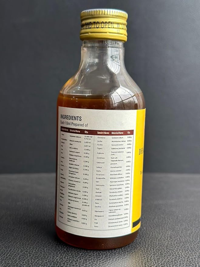 HERBS BOTANICA Dhanwantharam Thailam Oil for Massage Oil, Support Overall Relaxation, Prevent Stretch Marks, Moisturizes Skin, Natural Strength After Delivery 200 Ml