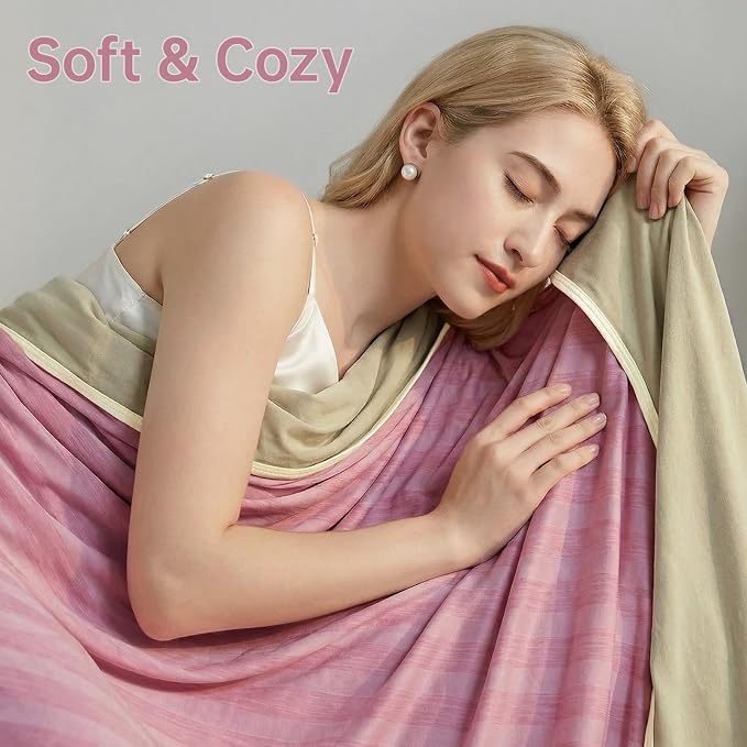Guohaoi Cooling Blanket for Hot Sleepers and Night Sweats 50"x70" Twin Size | Arc-Chill Q-Max >0.5 Cool Fiber,100% Oeko-Tex Certified Lightweight Summer Blanket for Travel/Outdoor Ultra Cold Breathable